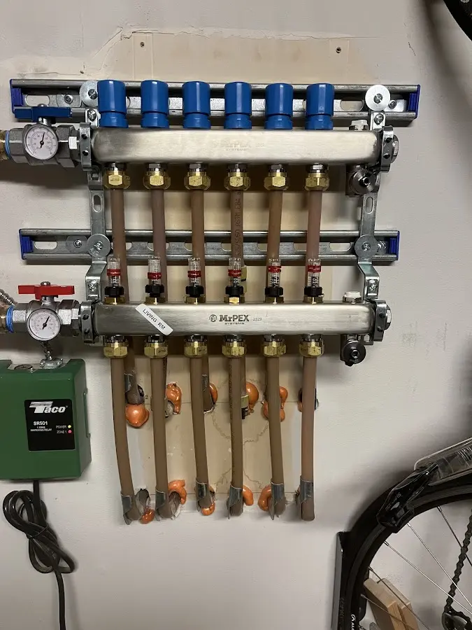 Plumber performing Leak Detection at a residential property in Lowesville